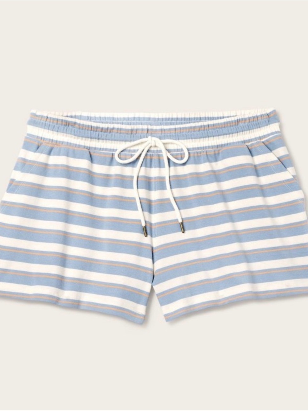 NWT Parke x Target Shorts - Light Blue White Peach Stripes- XS